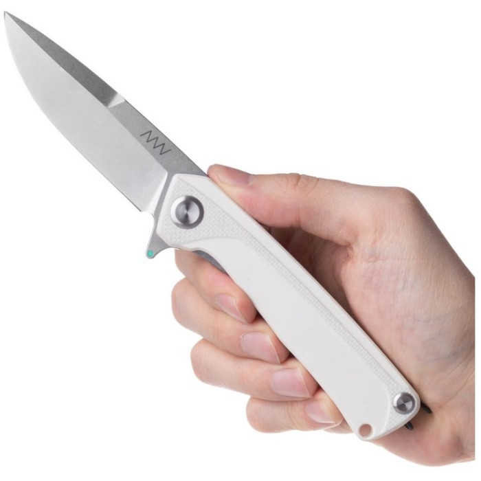 Ніж складаний Acta Non Verba Z100 Mk.II (stonewash, liner lock, plain) White (ANVZ100-011)