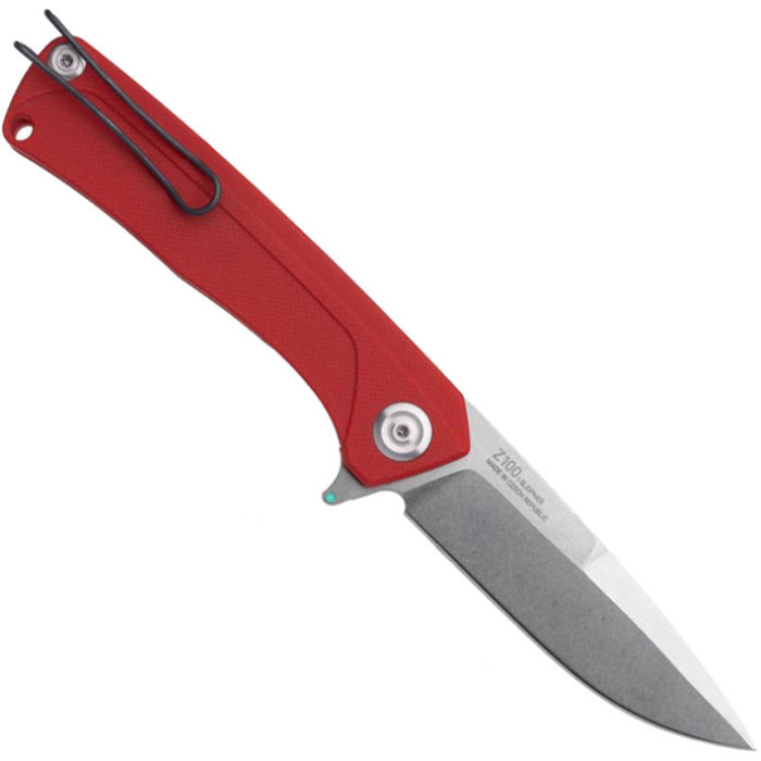 Ніж складаний Acta Non Verba Z100 Mk.II (stonewash, liner lock, plain) Red (ANVZ100-014)