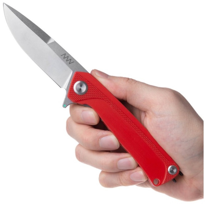 Ніж складаний Acta Non Verba Z100 Mk.II (stonewash, liner lock, plain) Red (ANVZ100-014)