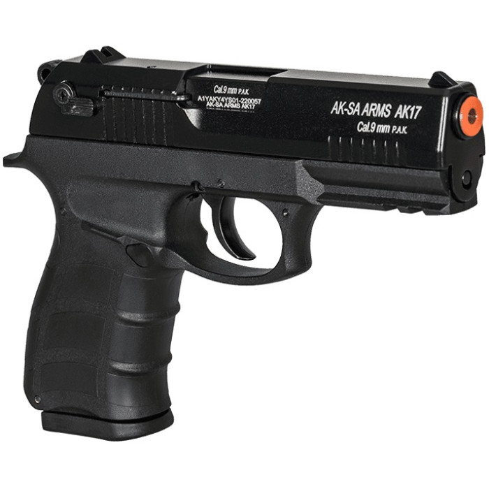 Пистолет сигнальный Aksa Arms AK17 CC-01 cal.9 PAK (Beretta) Black (AK17 CC-01 Black)