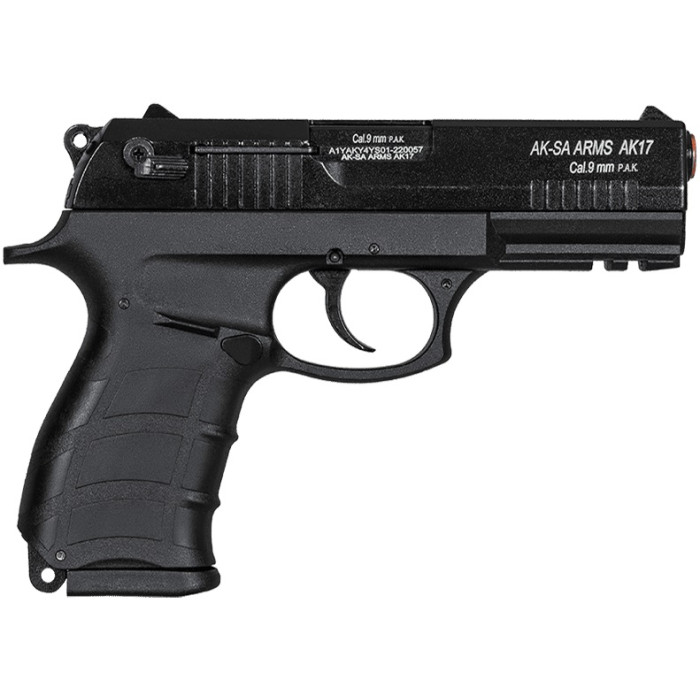 Пистолет сигнальный Aksa Arms AK17 CC-01 cal.9 PAK (Beretta) Black (AK17 CC-01 Black)