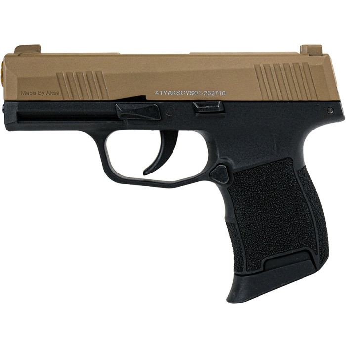 Пістолет сигнальний Aksa Arms AK21 CC-02 cal.9 PAK (Sig Sauer P365) Black/Tan (AK21 CC-02 Black/Tan)
