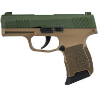 Пистолет сигнальный Aksa Arms AK21 CC-06 cal.9 PAK (Sig Sauer P365) Tan/Green (AK21 CC-06 Tan/Green)