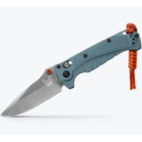 Нож складной Benchmade Mini Adira, Depth Blue Grivory, Drop-point (18065)