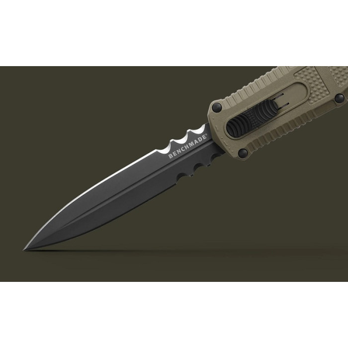 Нож складной Benchmade Claymore OTF, Ranger Green Grivory, Dagger (3370SGY-1)