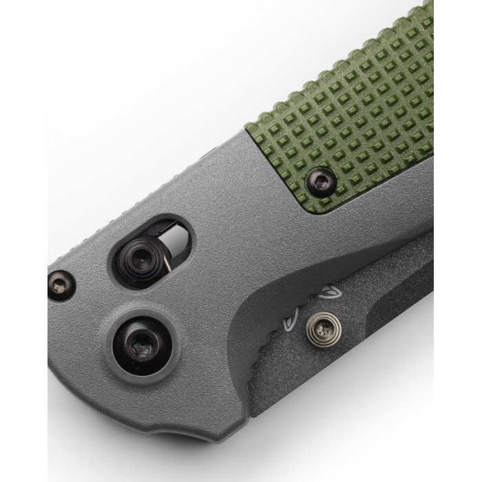 Ніж складаний Benchmade Redoubt Gray & Green Grivory (430BK)