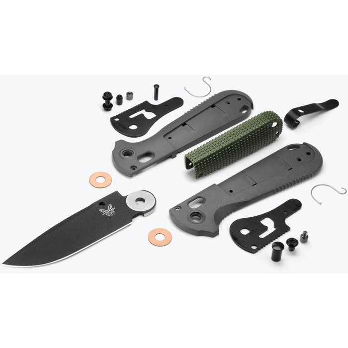 Ніж складаний Benchmade Redoubt Gray & Green Grivory (430BK)