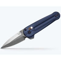 Нож складной Benchmade Lowden, Crater Blue Aluminum (491)