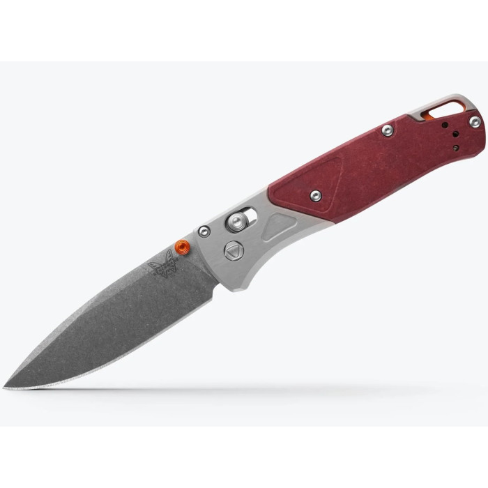 Ніж складаний Benchmade Bugout, Grey/Redstone Aluminum & Richlite (535-09)