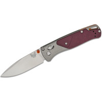 Ніж складаний Benchmade Bugout, Grey/Redstone Aluminum & Richlite (535-09)