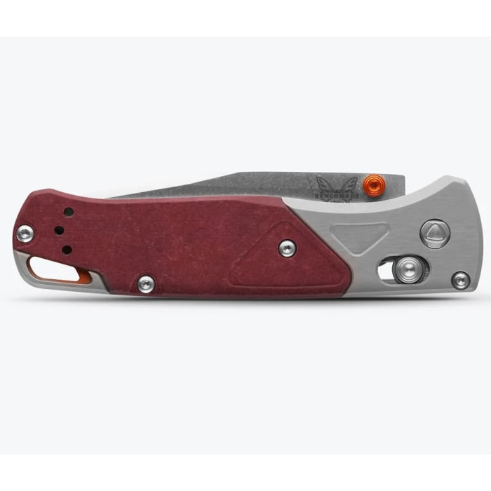Ніж складаний Benchmade Bugout, Grey/Redstone Aluminum & Richlite (535-09)