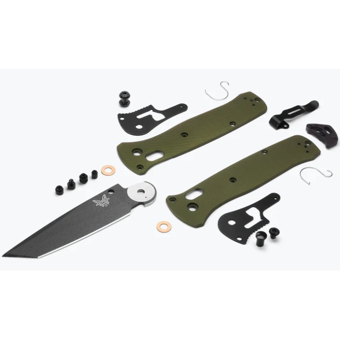 Ніж складаний Benchmade Bailout, Woodland Green Aluminum (537GY-1)