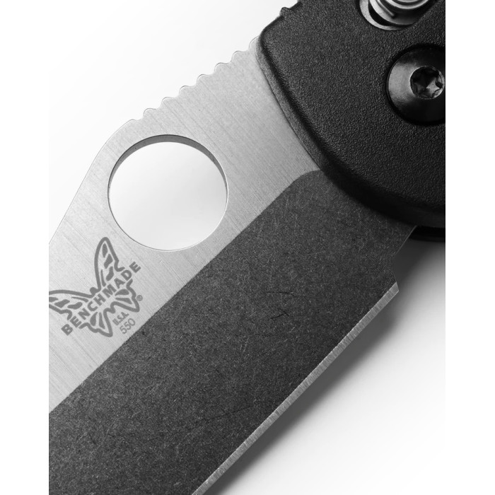 Ніж складаний Benchmade Griptilian, Black Grivory, Sheepsfoot (550-S30V)