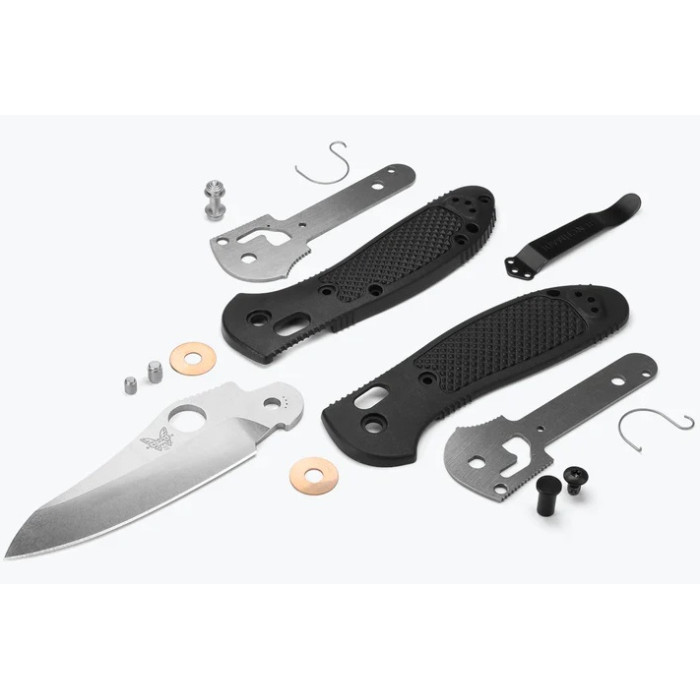 Ніж складаний Benchmade Griptilian, Black Grivory, Sheepsfoot (550-S30V)