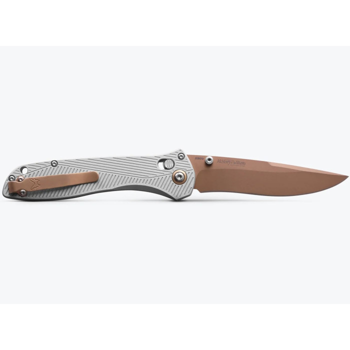 Нож складной Benchmade Seven, Ten, Gray Aluminum, Recurve (710FE-24)
