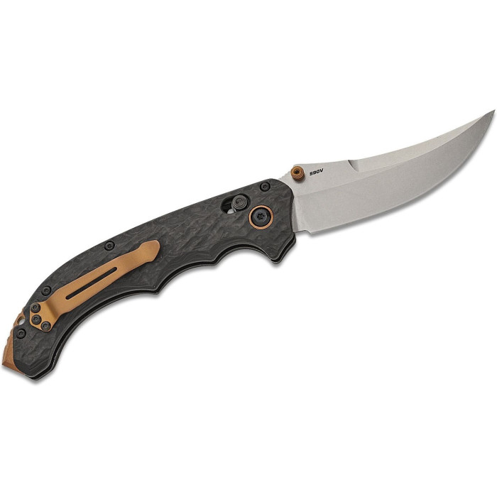 Нож складной Benchmade Mini Bedlam, Carbon Fiber, Scimitar (865-02)