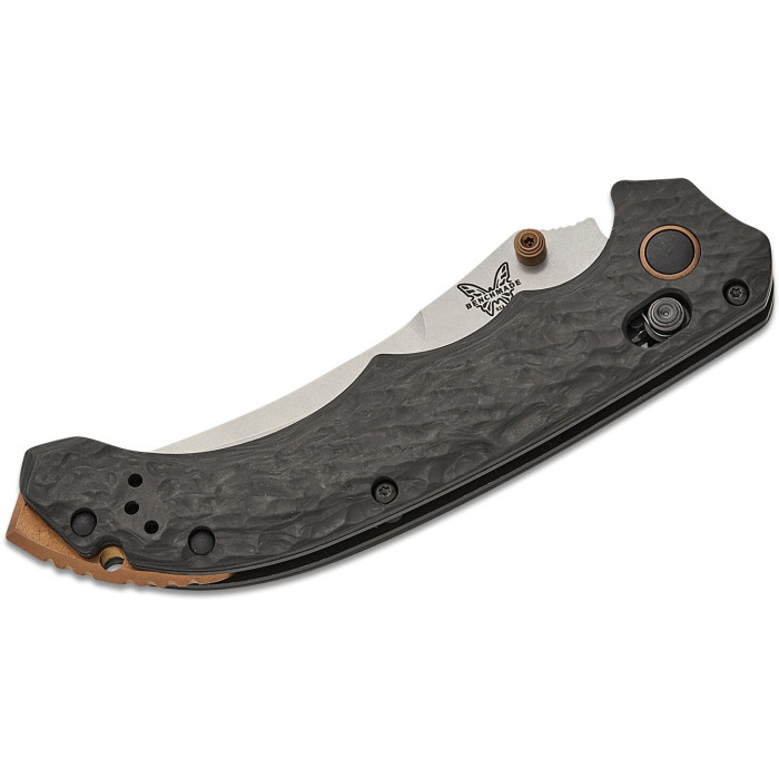 Нож складной Benchmade Mini Bedlam, Carbon Fiber, Scimitar (865-02)