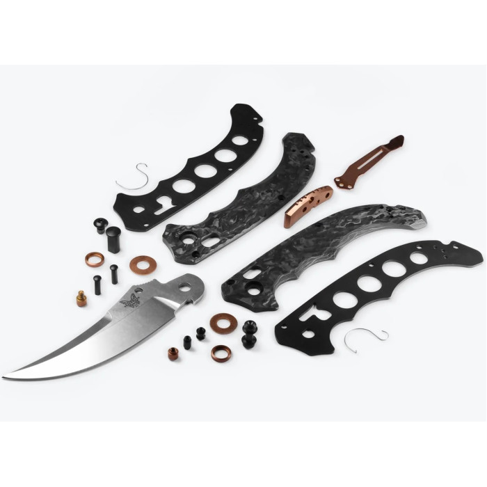 Нож складной Benchmade Mini Bedlam, Carbon Fiber, Scimitar (865-02)