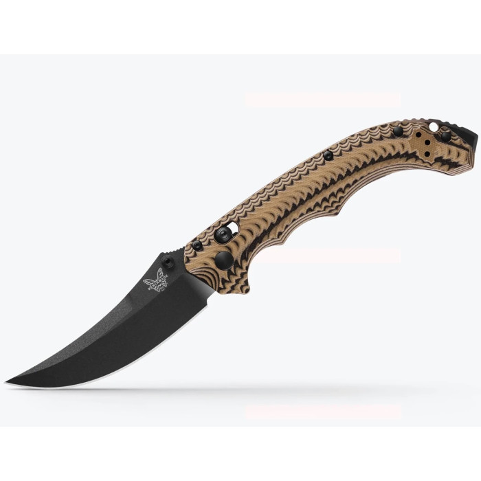 Ніж складаний Benchmade Mini Bedlam, Black/Coyote/OD, Scimitar (865BK-01)
