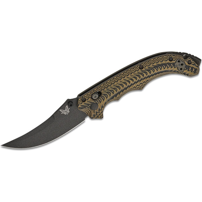 Ніж складаний Benchmade Mini Bedlam, Black/Coyote/OD, Scimitar (865BK-01)