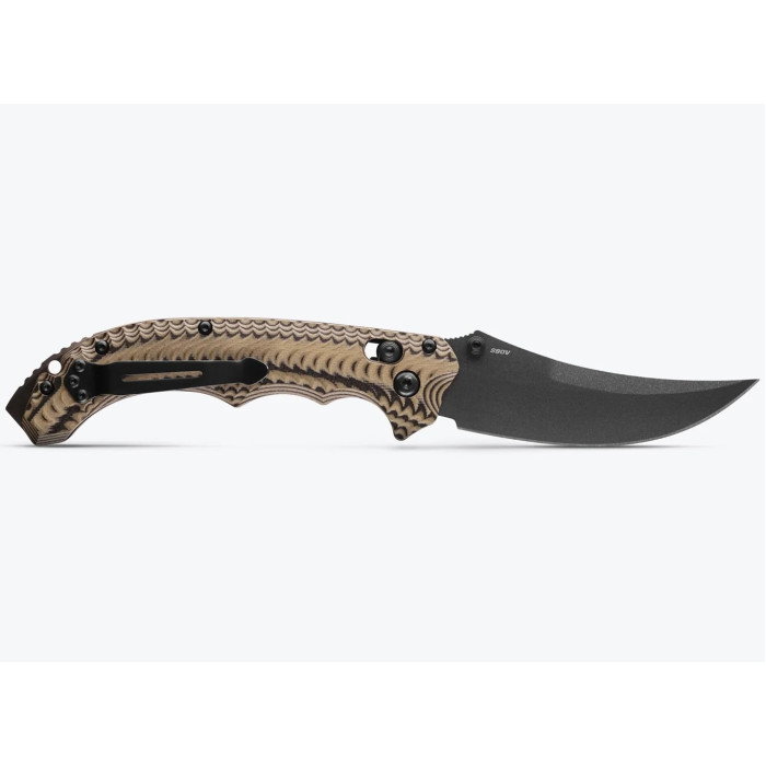 Ніж складаний Benchmade Mini Bedlam, Black/Coyote/OD, Scimitar (865BK-01)