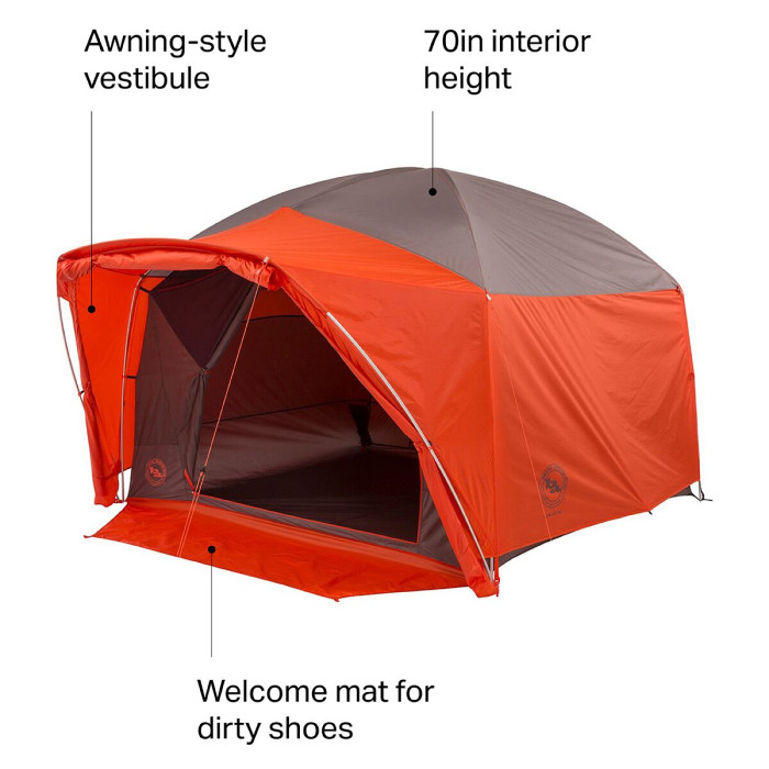 Палатка Big Agnes Bunk House 6 orange/taupe (021.0078)