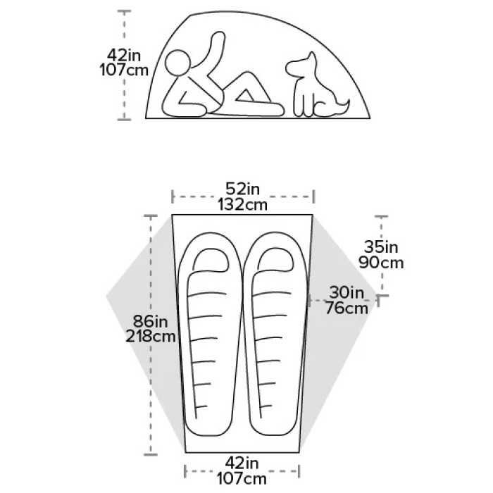 Намет Big Agnes Crag Lake SL2 dark olive (021.0239)