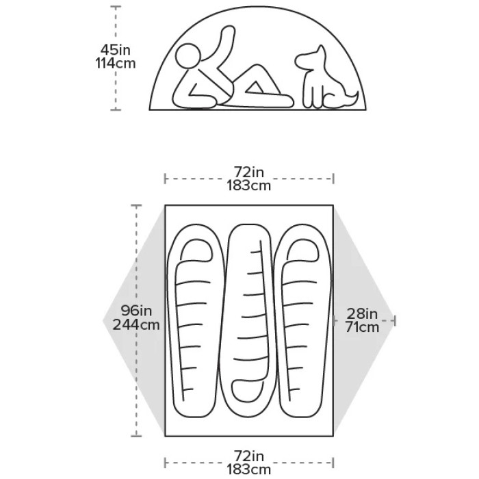 Намет Big Agnes Copper Spur UL3 XL lichen green (021.0255)
