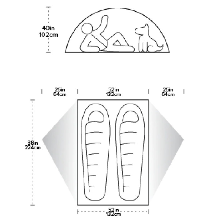 Намет Big Agnes Sarvis VST 2 asphalt/mint leaf (021.0304)