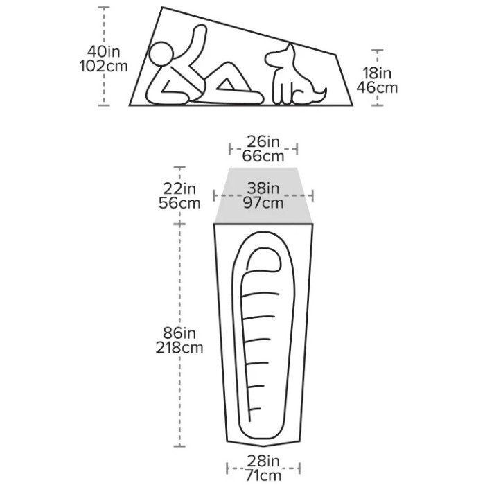 Намет Big Agnes Fly Creek UL1 asphalt/gray ridge (021.0306)