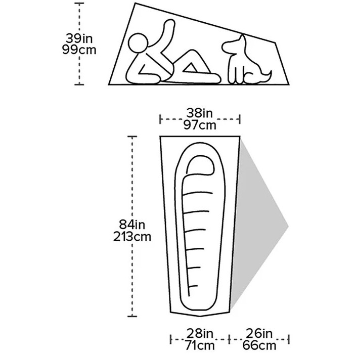 Намет Big Agnes Tiger Wall UL1 mercury/evening primrose (021.0312)