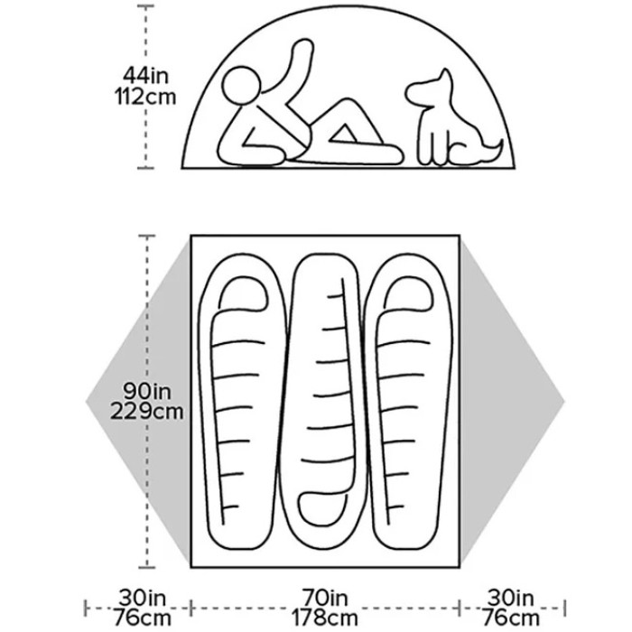 Намет Big Agnes Blacktail 3 vetiver (021.0332)
