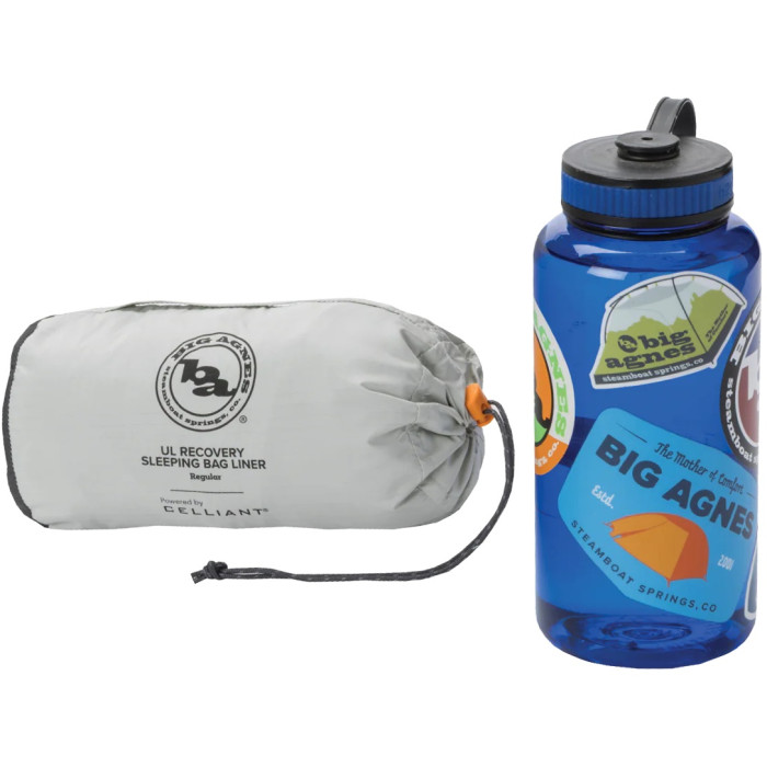 Вкладыш в спальник Big Agnes UL Recovery Sleeping Bag Liner asphalt - Regular (021.0338)