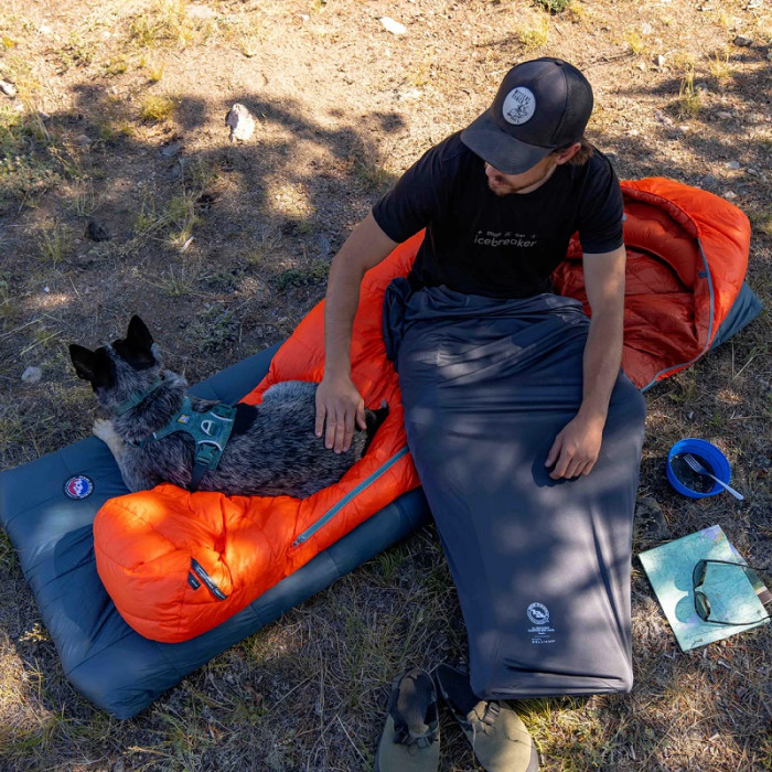 Вкладыш в спальник Big Agnes UL Recovery Sleeping Bag Liner asphalt - Regular (021.0338)
