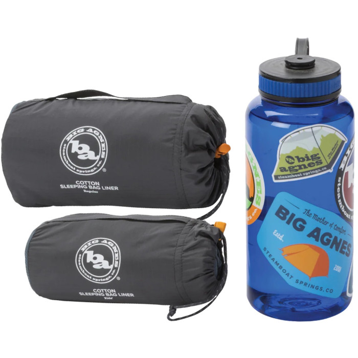 Вкладиш в спальний мішок Big Agnes Cotton Sleeping Bag Liner dark slate - Long (021.0341)