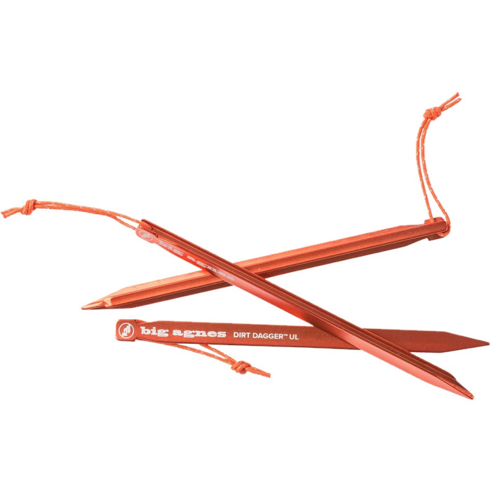 Набор колышек Big Agnes Dirt Dagger UL 6.75” Tent Stakes (6 шт) orange (021.0343)