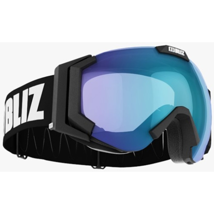 Лыжная маска Bliz Carver 11 Smallface Matt Black/Light Orange W Blue Multi (31117-14)