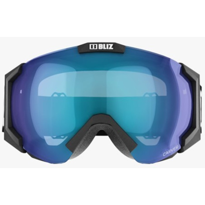Лыжная маска Bliz Carver 11 Smallface Matt Black/Light Orange W Blue Multi (31117-14)