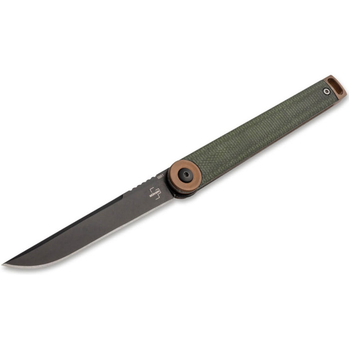 Ніж складаний Boker Plus Kaizen Green Canvas Micarta (01BO391)