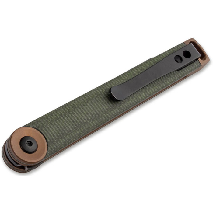 Ніж складаний Boker Plus Kaizen Green Canvas Micarta (01BO391)