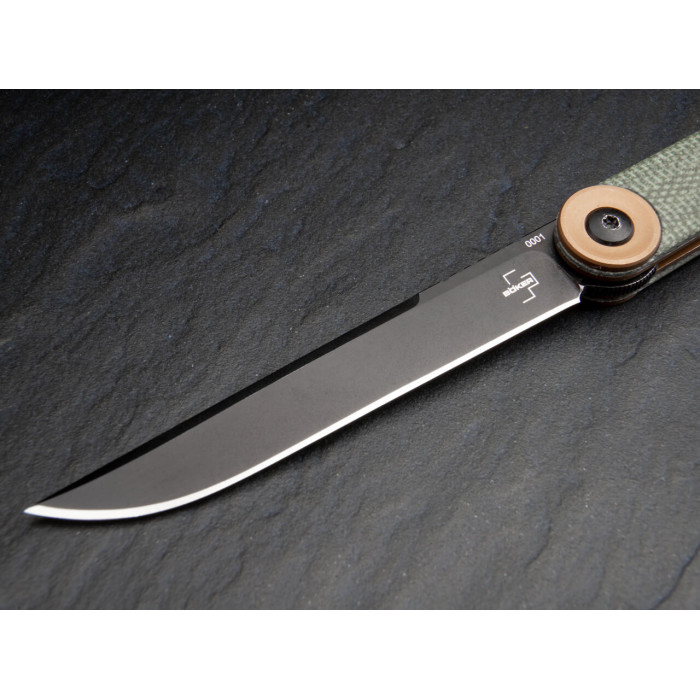 Ніж складаний Boker Plus Kaizen Green Canvas Micarta (01BO391)