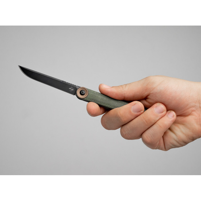 Ніж складаний Boker Plus Kaizen Green Canvas Micarta (01BO391)