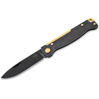 Нож складной Boker Plus Atlas Black Stonewash Brass (01BO859)