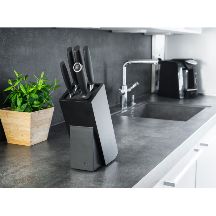 Подставка для кухонных ножей Boker Knife Block Gusto Wood, Black (03BO084)