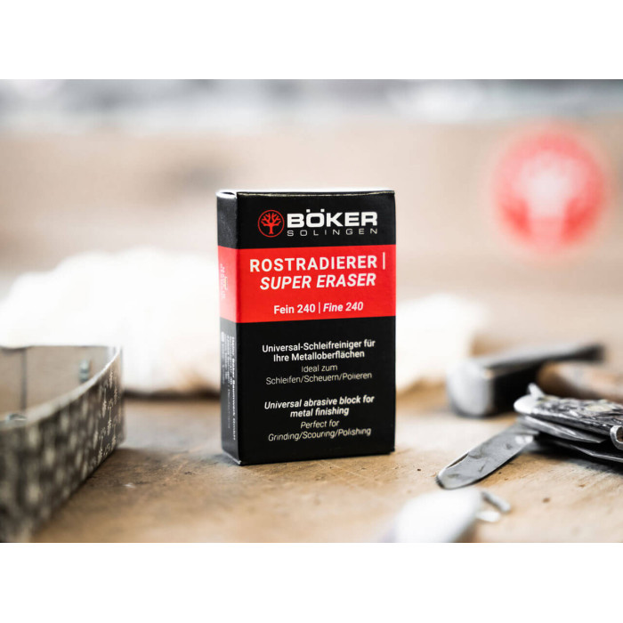 Фірмова очищувальна губка-ластик від іржі Boker Manufaktur Solingen Super Eraser (09BO304)