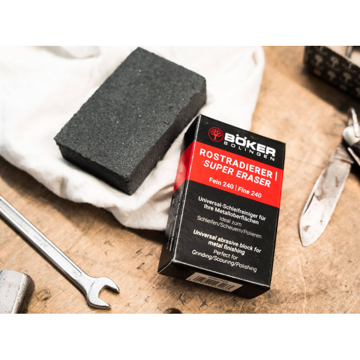 Фірмова очищувальна губка-ластик від іржі Boker Manufaktur Solingen Super Eraser (09BO304)