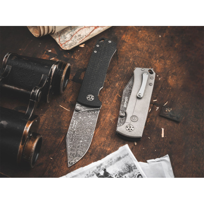 Нож складной Boker Manufaktur Solingen Tiger-Damascus (111103DAM)