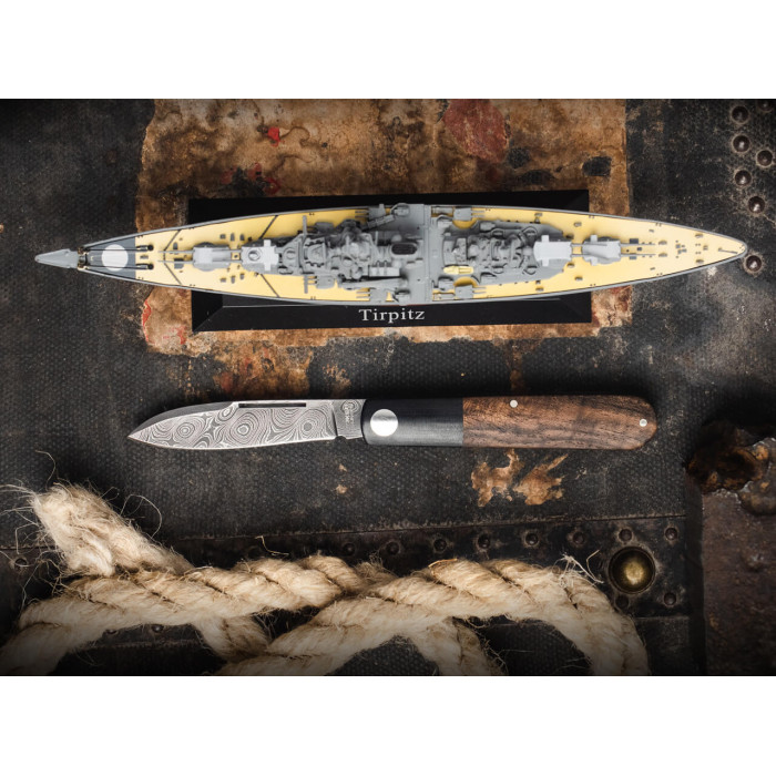 Ніж складаний Boker Manufaktur Solingen Barlow Prime Tirpitz-Damast (117942DAM)