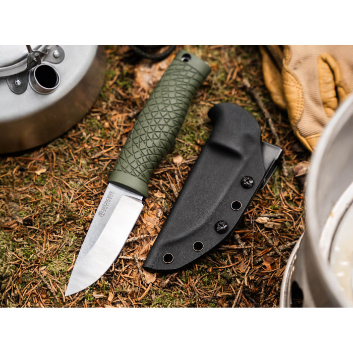 Ніж Boker Manufaktur Solingen Bronco Mini CPM3V Green (121501)