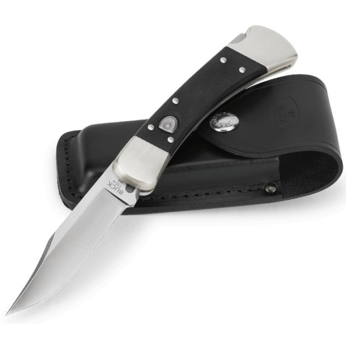 Ніж складаний Buck 110 Auto Elite Black G10/Nickel Silver (110BKSA)
